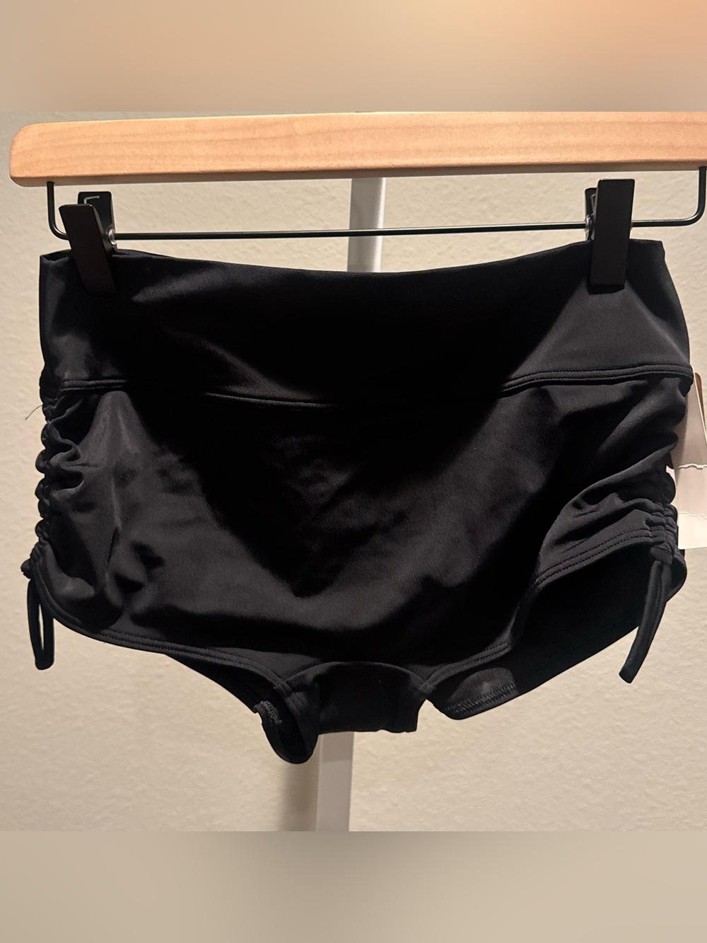 PINK Victoria's Secret Black High-Waist Swim Bottoms - Size Medium
